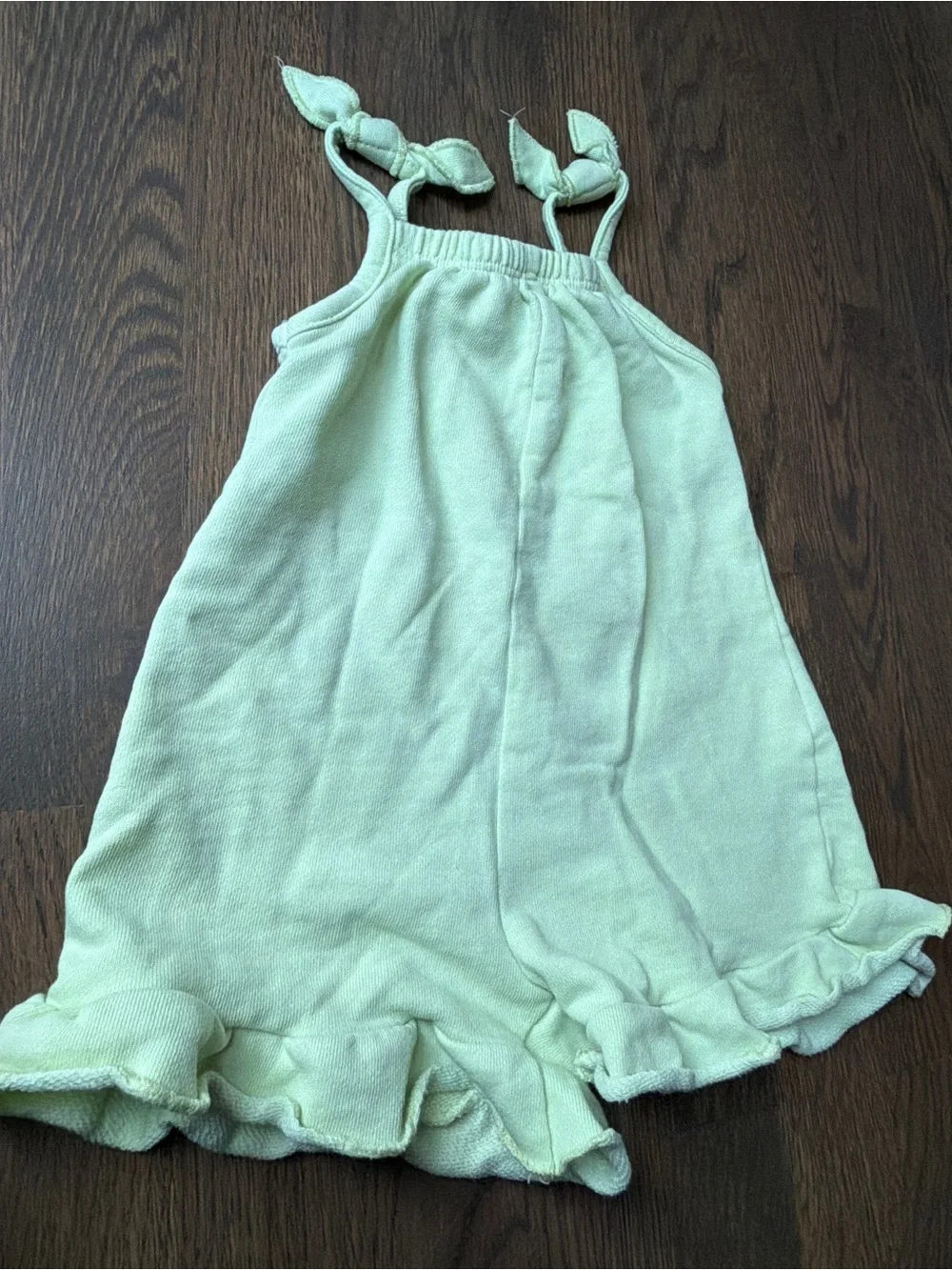 Zara Light Yellow Tie-Strap Summer Romper